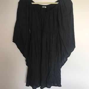 Black Witchy Peasant Dress | Size S